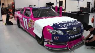 Elliott Sadlers OneMain Financial Toyota goes pink [upl. by Michale277]