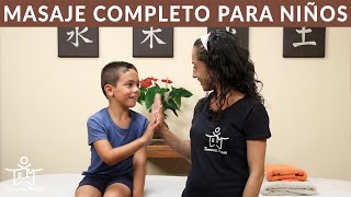 MASAJE INFANTIL 👶 COMPLETO  Descontracturante relajante y reflexología podal 🦶 [upl. by Akehsat]