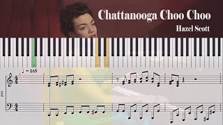 Chattanooga Choo Choo  Hazel Scott  Piano Sheet Music [upl. by Katherina]