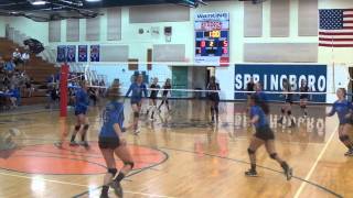 8th Grade Springboro Volleyball vs Beavercreak Black 082614 [upl. by Amar]