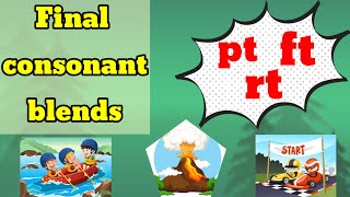 Final consonant blends or Ending blends How to teach ending blends  ptft amp rt Final blends [upl. by Alleoj]