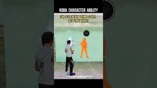 Koda Character Ability Test 🔥 Free Fire New Character Koda Skil tondegamer shortsfeed trending [upl. by Nikkie]