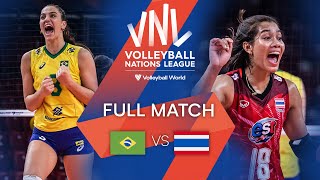 🇧🇷 BRA vs 🇹🇭 THA  Full Match  Preliminary Phase  Womens VNL 2022 [upl. by Pasol312]