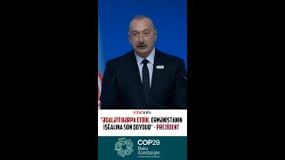 İlham Əliyev COP29da onları belə ifşa etdi [upl. by Thor]