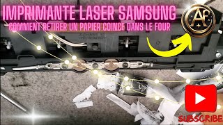 IMPRIMANTE LASER SAMSUNG PAPIER COINCÉ DANS LE FOUR [upl. by Gael]