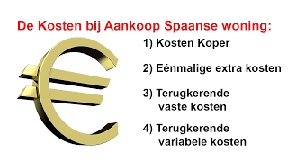 Kosten bij Aankoop Spaanse woning  NICLA TV Live [upl. by Ssegrub]