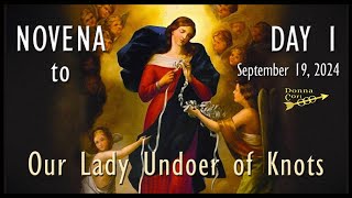 🪢 MARY UNDOER of KNOTS 🪢 Day 1  Novena Prayers amp Memorare [upl. by Luedtke5]