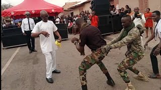 Haha Army dance 🕺 gave appetite to Prof Kofi Abraham Nana Aboagye Dacosta and Tiwaa to join [upl. by Wadlinger564]