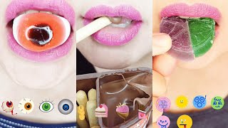 ASMR Crystal Candy Chocolate Gummi Eating Sounds Tingles 먹방 asmreating [upl. by Mikah]