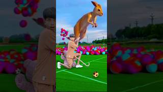 The mascot vibrato assistant placed on the football field is popular🦘😱 [upl. by Eiraminot]