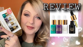 farsali REVIEW mini Set SKINTUNEBLUR UNICORN ESSENCE 24k GOLD Elixir amp VOLCANIC OIL 2020 [upl. by Wauters433]