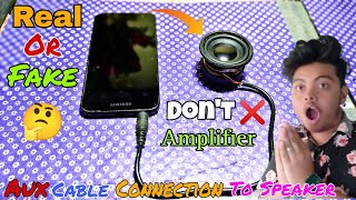 Aux cable connection to speaker  speaker connect with out amplifier MRINDIANHACKER [upl. by Illyes]