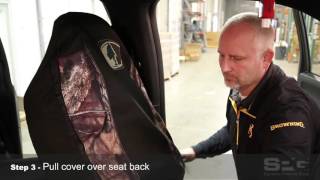 Universal Seat Cover Installation Video Auto [upl. by Ches677]