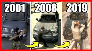 Evolution of CAR DAMAGE in GTA Games 20012019 [upl. by Ellivnarg]