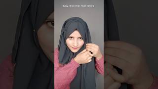 Easy criss cross layers hijab tutorial [upl. by Onder173]