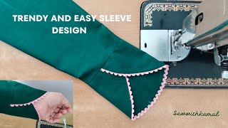 Trendy👌 amp Easy Sleeves Design for kurti  sleeve Design  Bazo design [upl. by Ennavoj]