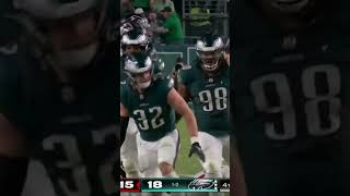 CJ GardnerJohnson STUFFS the 4th down play 🦅🔥 I Eagles vs Falcons Highlights [upl. by Namilus]