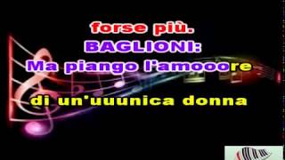 KARAOKE SE PERDO ANCHE TE Live CON CORI ORIGINALI DEMO  GIANNI MORANDI ft CLAUDIO BAGLIONI [upl. by Wolcott]