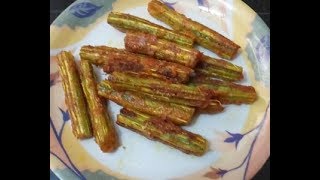 Kurkuri Drumstick fry recipe in hindi  कुरकुरी ड्रमस्टिक yummy Drumstick fry recipe in hindi [upl. by Peria]