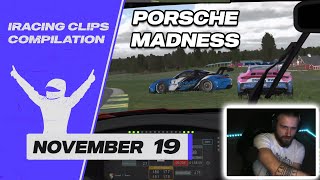 November 19  iRacing Clips Compilation [upl. by Kerns]