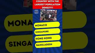 COUNTRY WITH THE LARGEST POPULATION DENSITY [upl. by Enimsay]