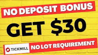 Tickmill 30 No Deposit Bonus Withdraw  Tickmill Welcome Bonus [upl. by Enellek416]