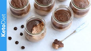 Quick Keto Chocolate Cheesecake Jars [upl. by Maxy]