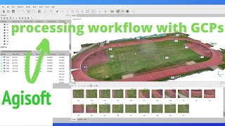 Agisoft Metashape orthophotomap processing workflow with GCPs [upl. by Eiram993]