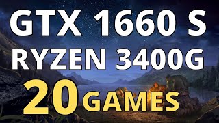 RYZEN 5 3400G GTX 1660 SUPER TEST IN 20 GAMES [upl. by Early601]