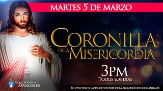 Coronilla de la Divina Misericordia de hoy martes 5 de marzo y Oración de la tarde Juan Camilo [upl. by Marcelo]