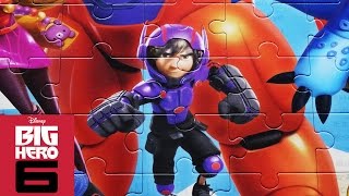 BIG HERO 6 Disney Puzzle Games Jigsaw Puzzles Rompecabezas Hiro Baymax Toys Video For Kids [upl. by Moira]