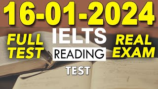 IELTS READING PRACTICE TEST 2024 WITH ANSWER  16012024 [upl. by Abocaj242]