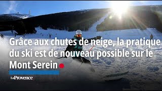 Grâce aux chutes de neige la pratique du ski est de nouveau possible sur le Mont Serein [upl. by Naut951]