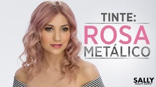 Cómo pintar el cabello Rosa Metálico Paso a Paso [upl. by Asikal960]