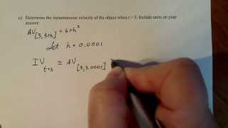 Calculus 1 Average Velocity to Instantaneous Velocity [upl. by Inaniel]