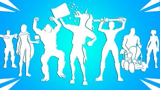 Top 50 Legendary Fortnite Dances amp Emotes Flake Shake Monkey Mosh HandForged Gloss Sway [upl. by Dwinnell]