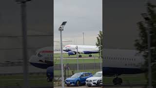 British Airways A320 landing at LHR Runway 09L ✈️🇬🇧 PlaneSpotting LHR BritishAirways Heathrow [upl. by Sadoc]