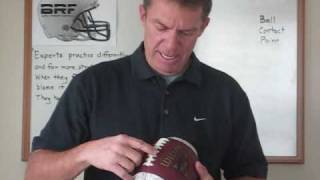 How to Punt a Football  Coaching the Punting Ball Contact Spot to Punt a Spiralwmv [upl. by Gilburt990]