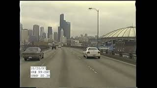 Driving On WA SR99 North In 1997 Seattle Shoreline Edmonds Lynnwood Everett [upl. by Elocim50]