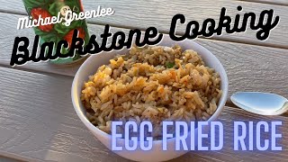 Blackstone Griddle Egg fried rice [upl. by Kared]