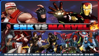 SNK vs Marvel 20 2023  Free MUGEN Fighting Games PCWindows  Download Link [upl. by Stets413]