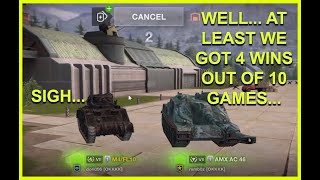 Platooning With VII Tier I Guess wotblitz Gameplay  Part 62  AMX AC mle 46 [upl. by Kopp]