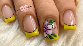 😍DECORACIÓN EN UÑAS PARA PRINCIPIANTESFlORES💅✨ [upl. by Tice]