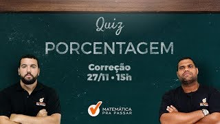 MATEMÁTICA PARA A VUNESP PORCENTAGEM DE MANEIRA FÁCIL PARA VOCÊ GABARITAR [upl. by Nesnar191]