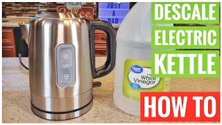 HOW TO DESACLE With Vinegar Electric HOT WATER Kettle Not Working Quick Fix [upl. by Aihtnys390]