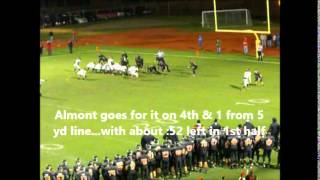 HS FBall Highlights of Almont at Marine City game Nov 7th 2014 [upl. by Annadal]