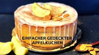 einfacher gedeckter Apfelkuchen [upl. by Anwahsak920]