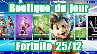 Fortnite  La boutique du jour du 25 Décembre [upl. by Nemzaj213]