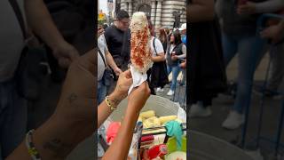 Elotes con maíz cacahuazintle preparados a pie de calle elotes cacahuazintle viral parati [upl. by Gleeson]