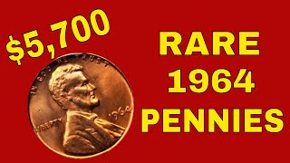 Rare 1964 pennies worth money Valuable pennies to look for [upl. by Aititel]